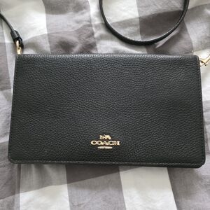 Coach Black Leather Crossbody Bag